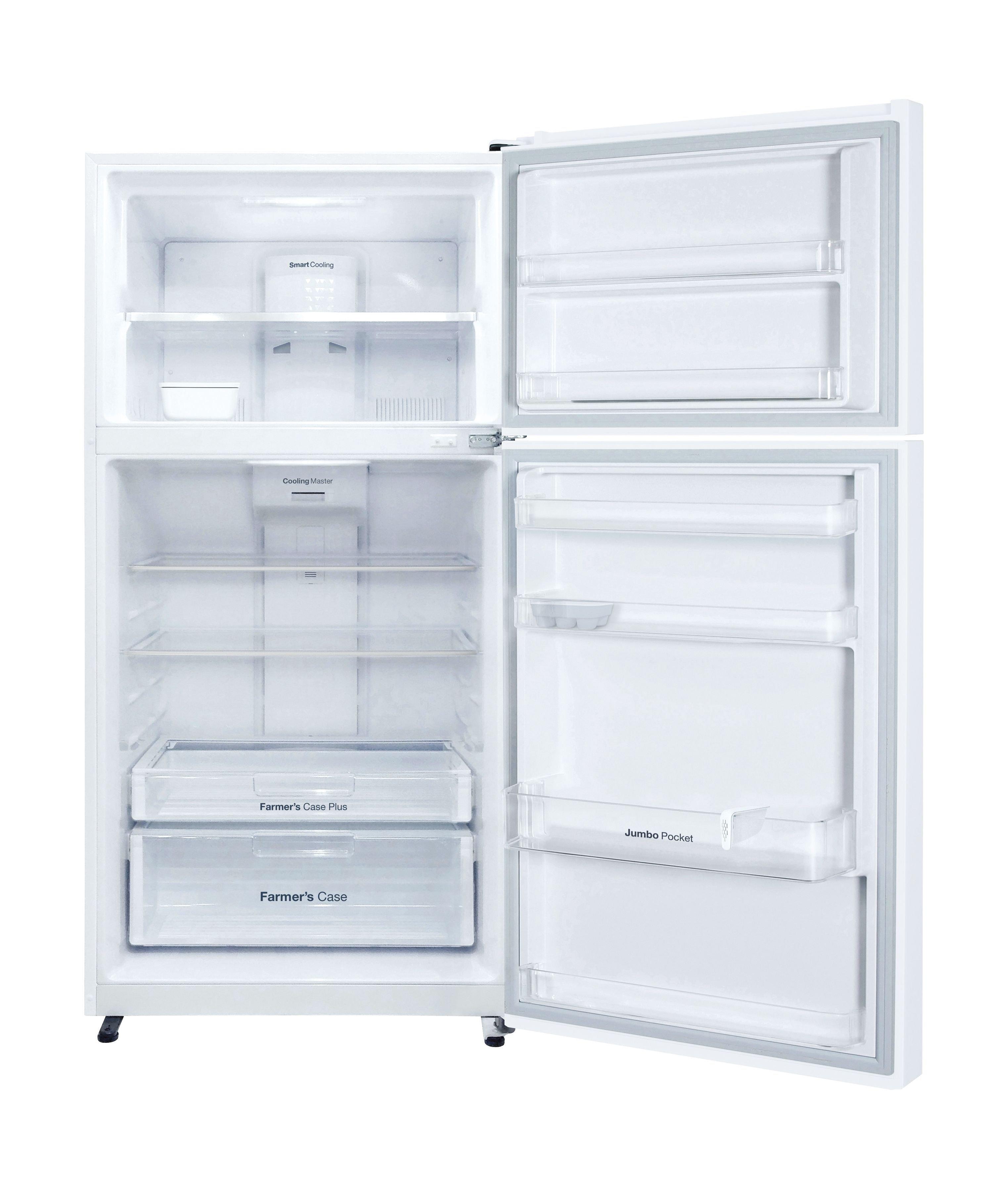 Daewoo 19.8Cft. Cubic Feet Top Mount Refrigerator White (FNG715NT