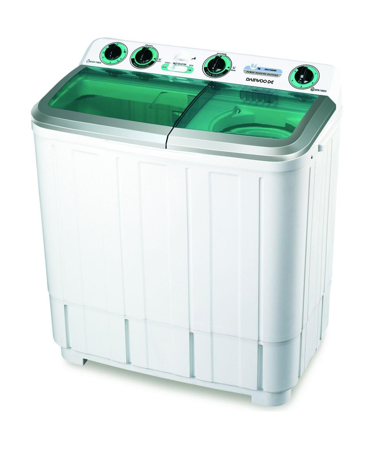 Daewoo 8kg Twin Tub Washing Machine White K180BSD Price in Kuwait
