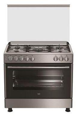 Beko Gas Cooker GG15125FX Free Standing 90x60 cm Xcite KSA
