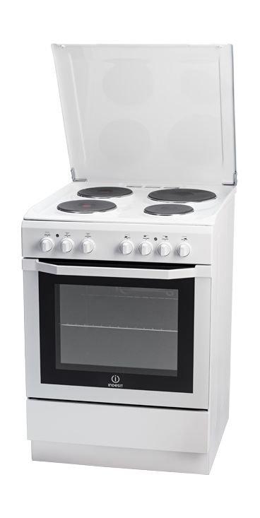Indesit 60x60cm 4-Burner FloorStanding Electric Cooker (I6E5H2E) - White
