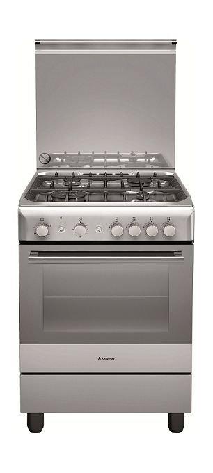Ariston Gas Cooker 60 x 60cm Stainless Steel Finish (A6TG1F C(X