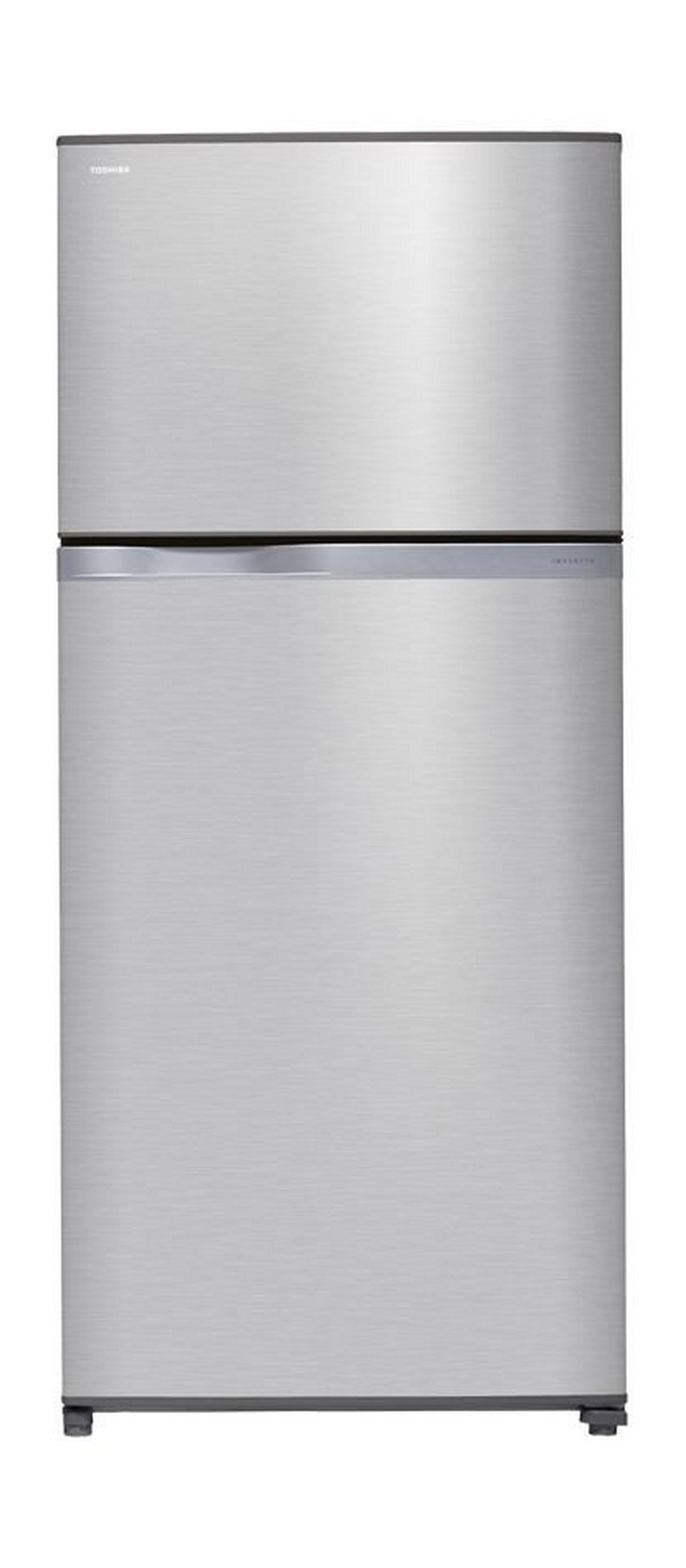 Toshiba 20 Cubic Feet Top Mount Refrigerator - Silver (GR-W69ATEZ(S)