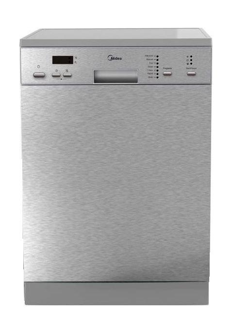 Midea 7Program 14Settings Freestanding Dishwasher (WQP1276) Silver