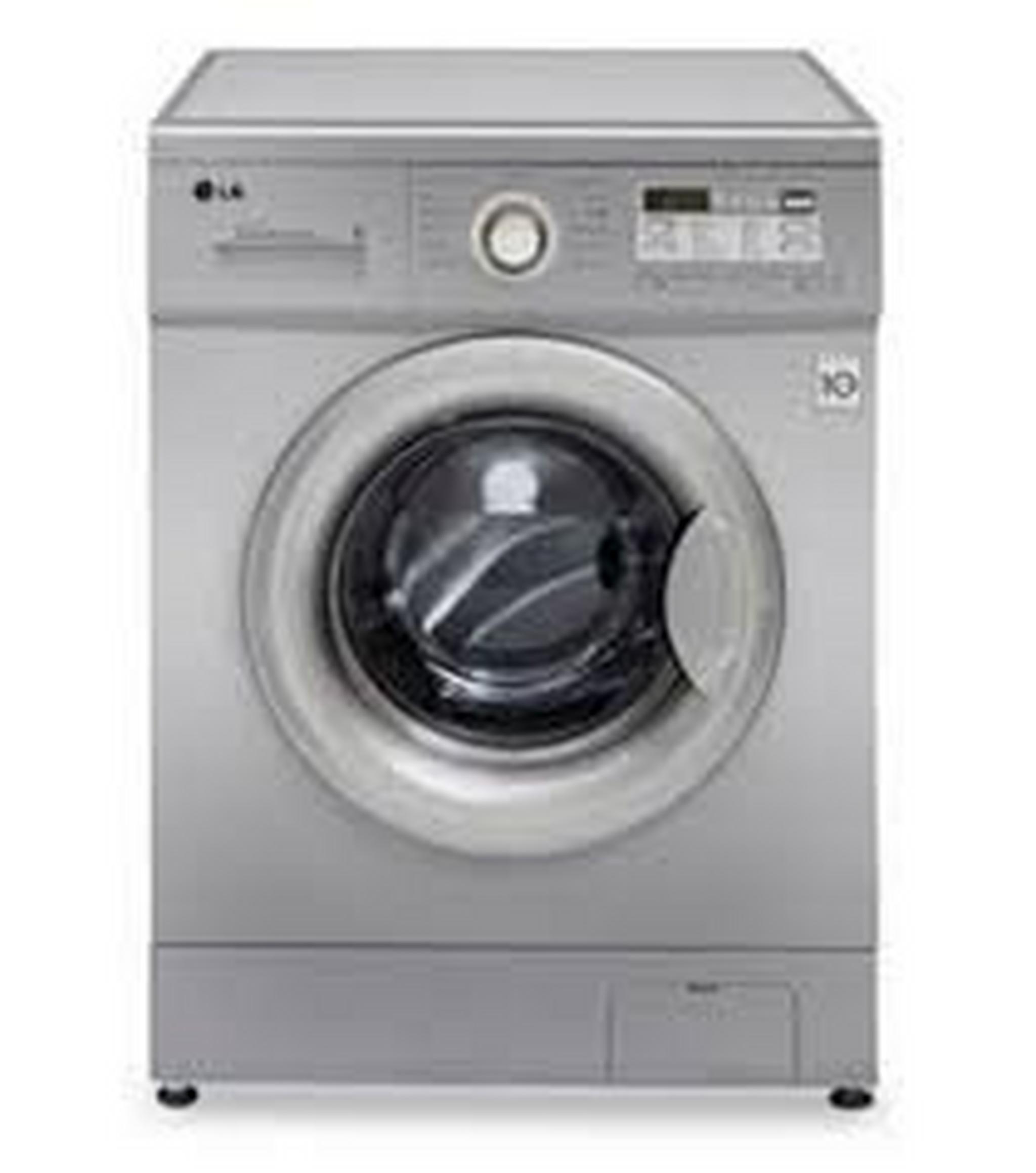 LG 8kg Front Load Washing Machine - Inox Silver WF0810SLV
