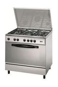 Indesit 90x60 5Burner Gas Cooker (KNF21S(X)/EX) Stainless Steel