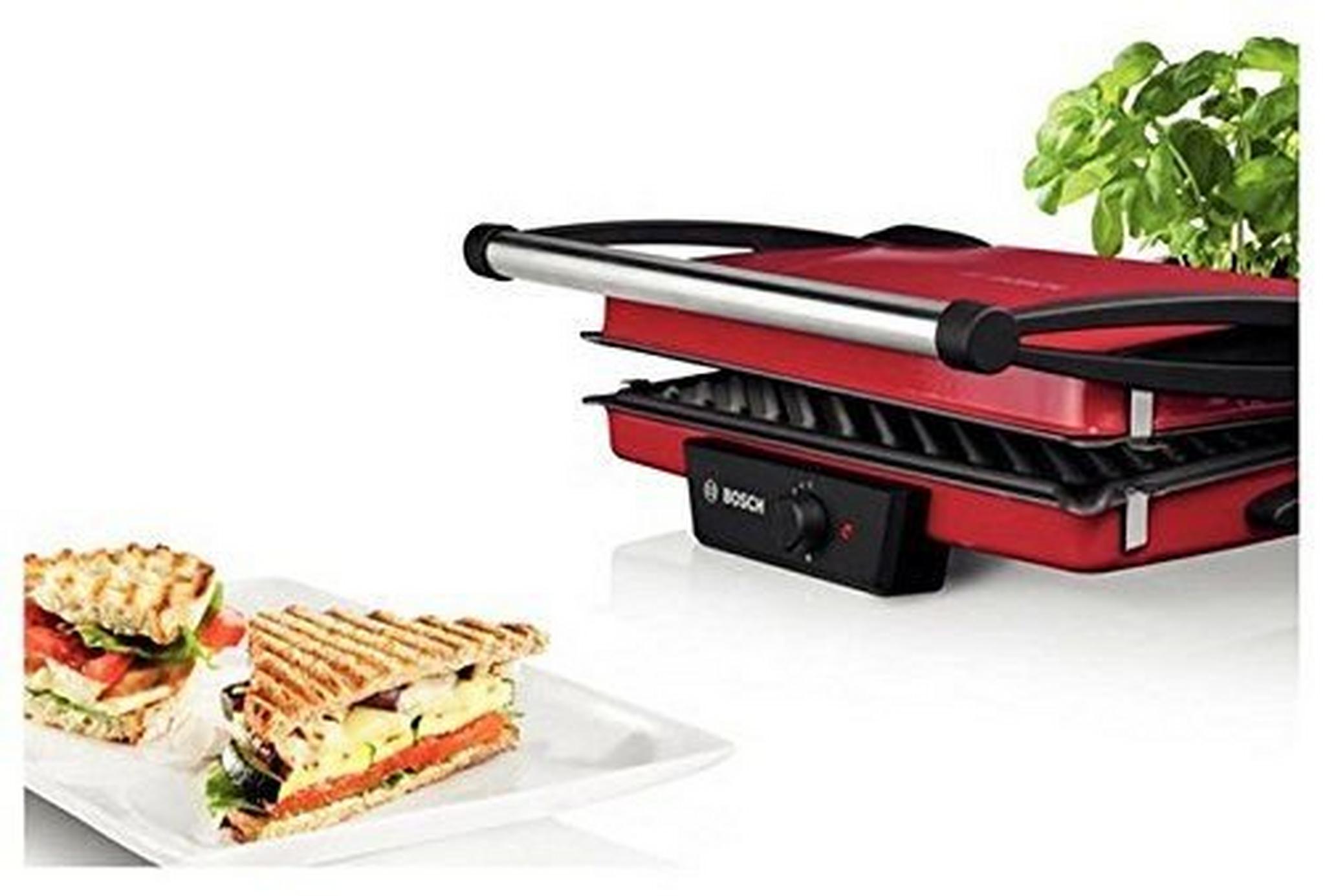 Bosch Electric Contact Grill 1800W - Red TFB4402
