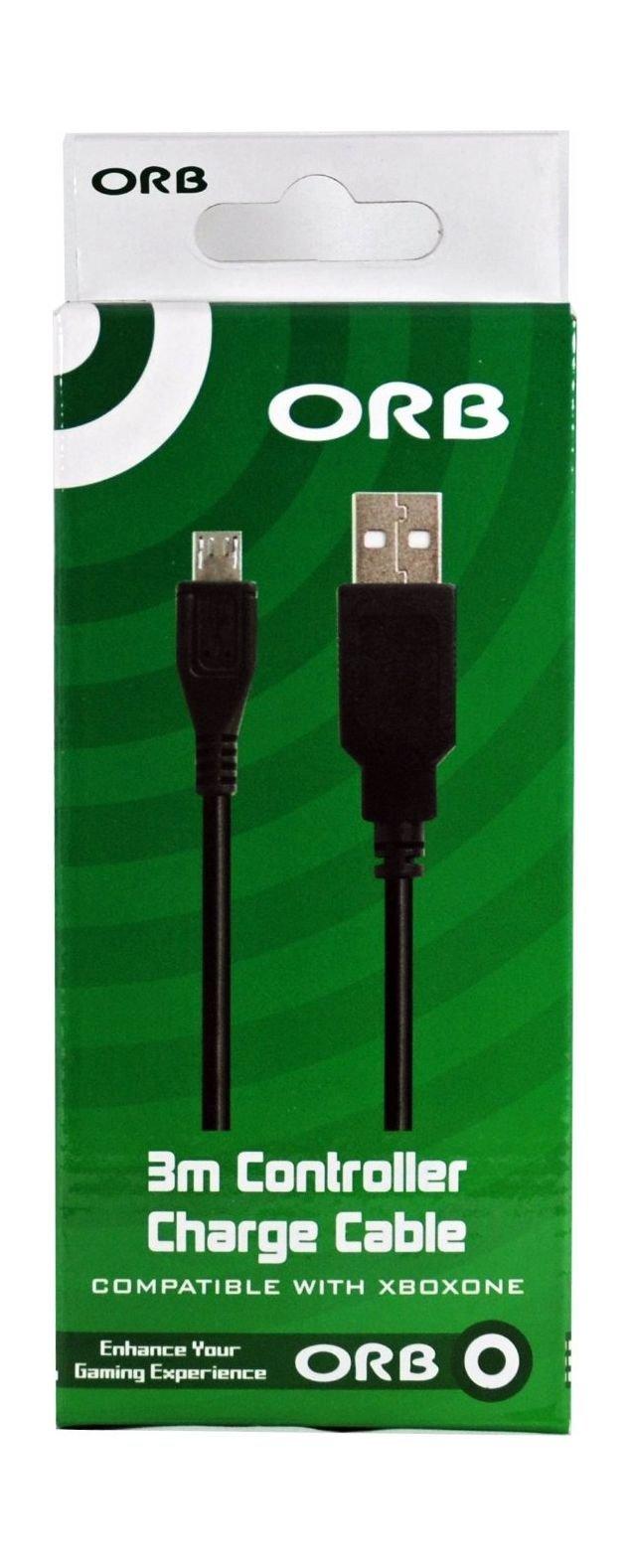 Orb USB Charging Cable 3M for Xbox One - Black
