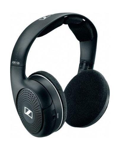 Sennheiser HDR-120 On-Ear Hi-Fi Wireless RF Headphones - Black (with Charging Dock)
