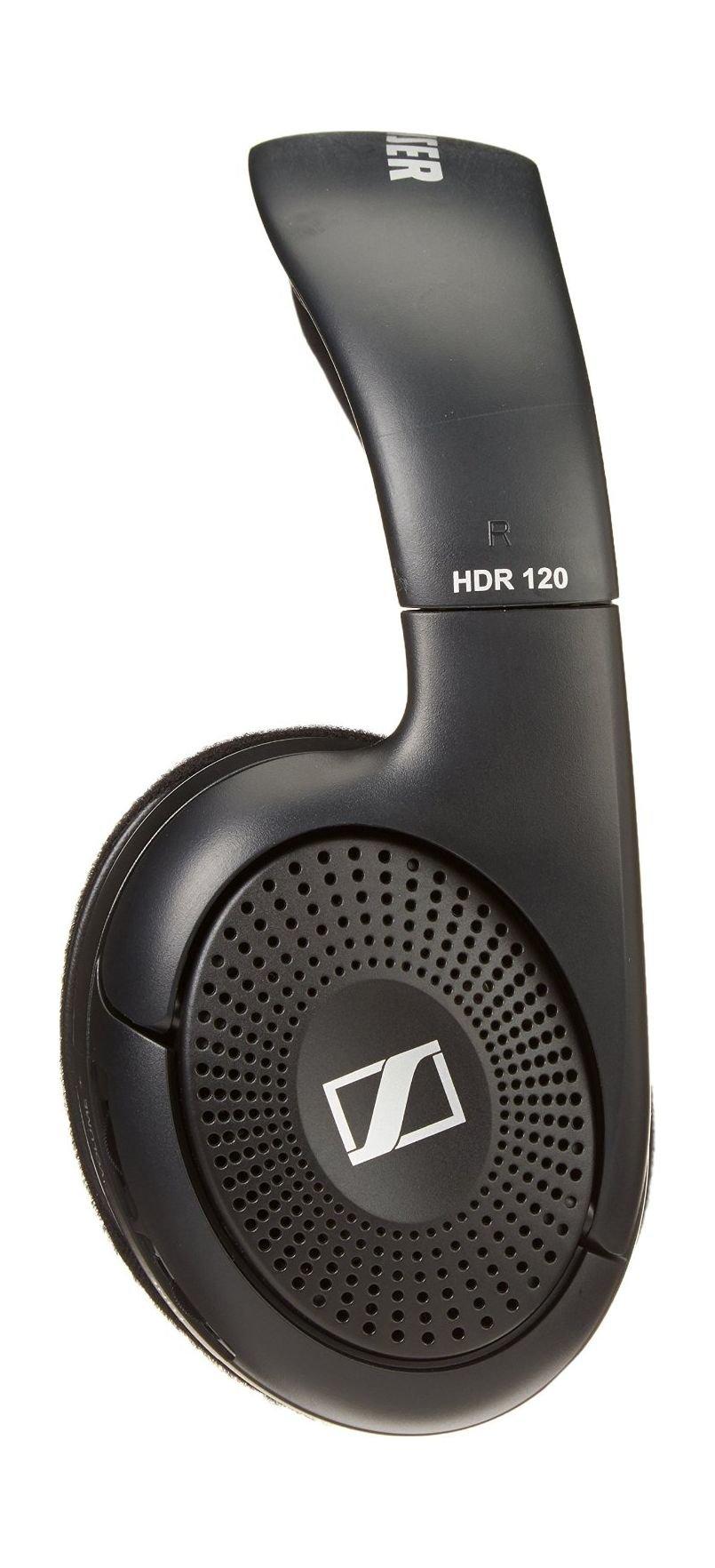 Sennheiser HDR-120 On-Ear Hi-Fi Wireless RF Headphones - Black (with Charging Dock)