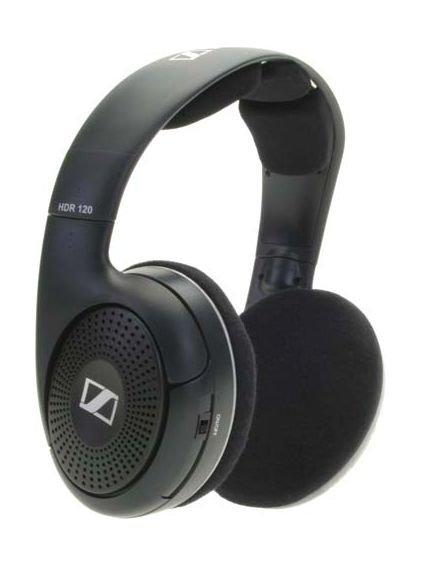Sennheiser HDR-120 On-Ear Hi-Fi Wireless RF Headphones - Black (with Charging Dock)