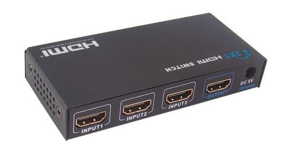 RTC 3x1 HDMI Switch Adapter Home Entertainment Accessories Xcite Kuwait