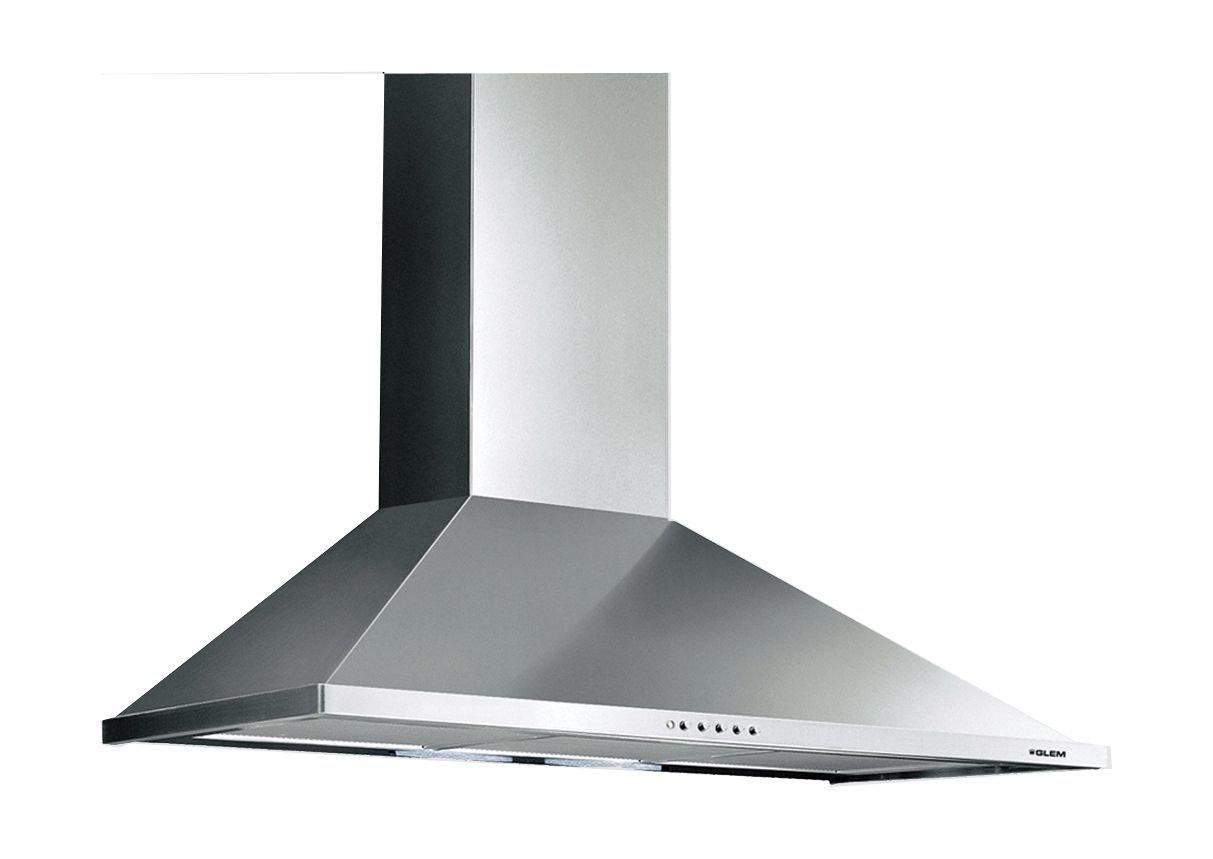 Glem Gas 90cm Chimney Type Cooker Hood Silver (KTP90IF/GHP940IX)