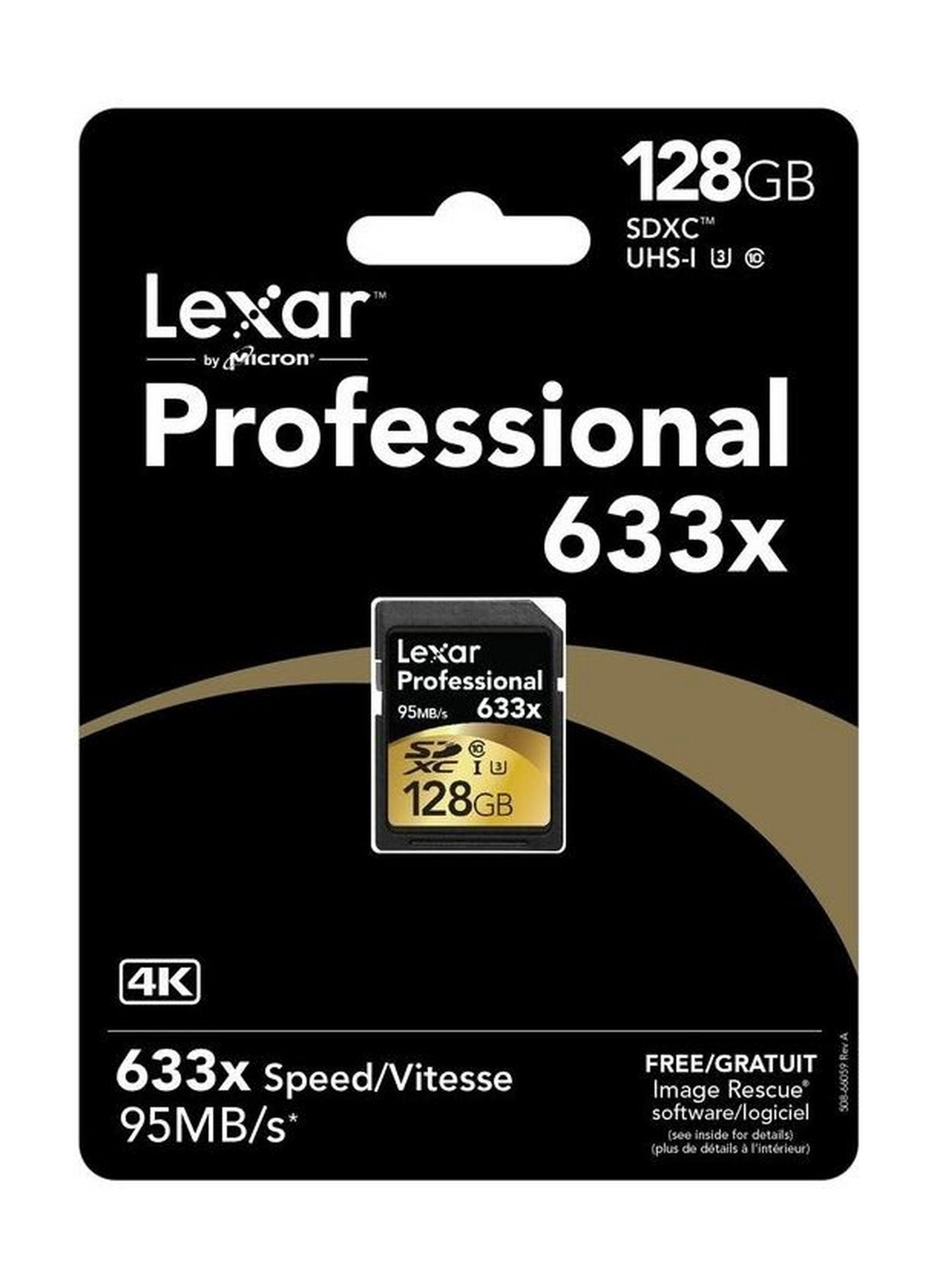 Lexar LSD128GCBEU633 Pro 128GB SDXC Class 10 Memory Card
