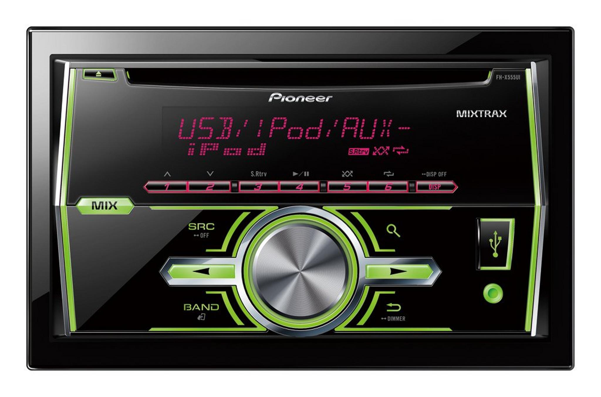 Pioneer Double Din Car Stereo- Black FH-X555UI/XNES