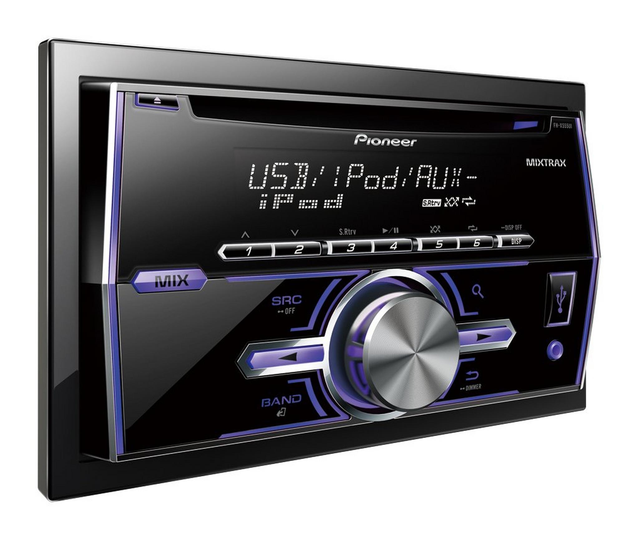 Pioneer Double Din Car Stereo- Black FH-X555UI/XNES