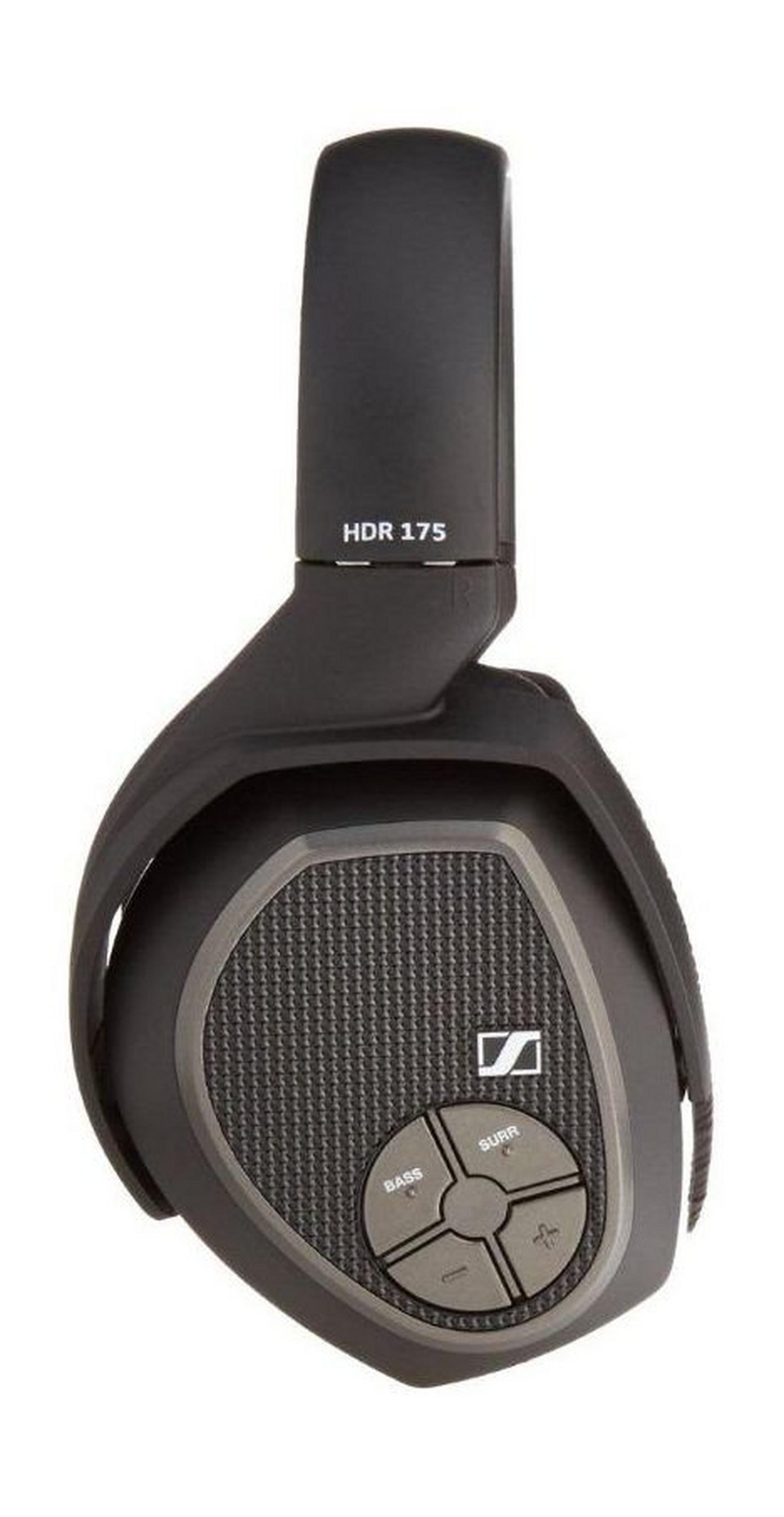 سماعة الرأس الرقمية اللاسلكية من سينهايزر - أسود - RS 175