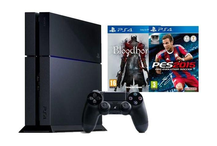 Sony Playstation4 500GB Console + 1 Controller + BloodBorne + PES 2015