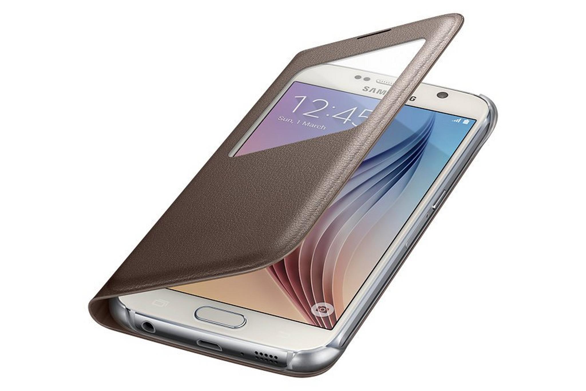 S View Cover for Galaxy S6 from Samsung - Gold