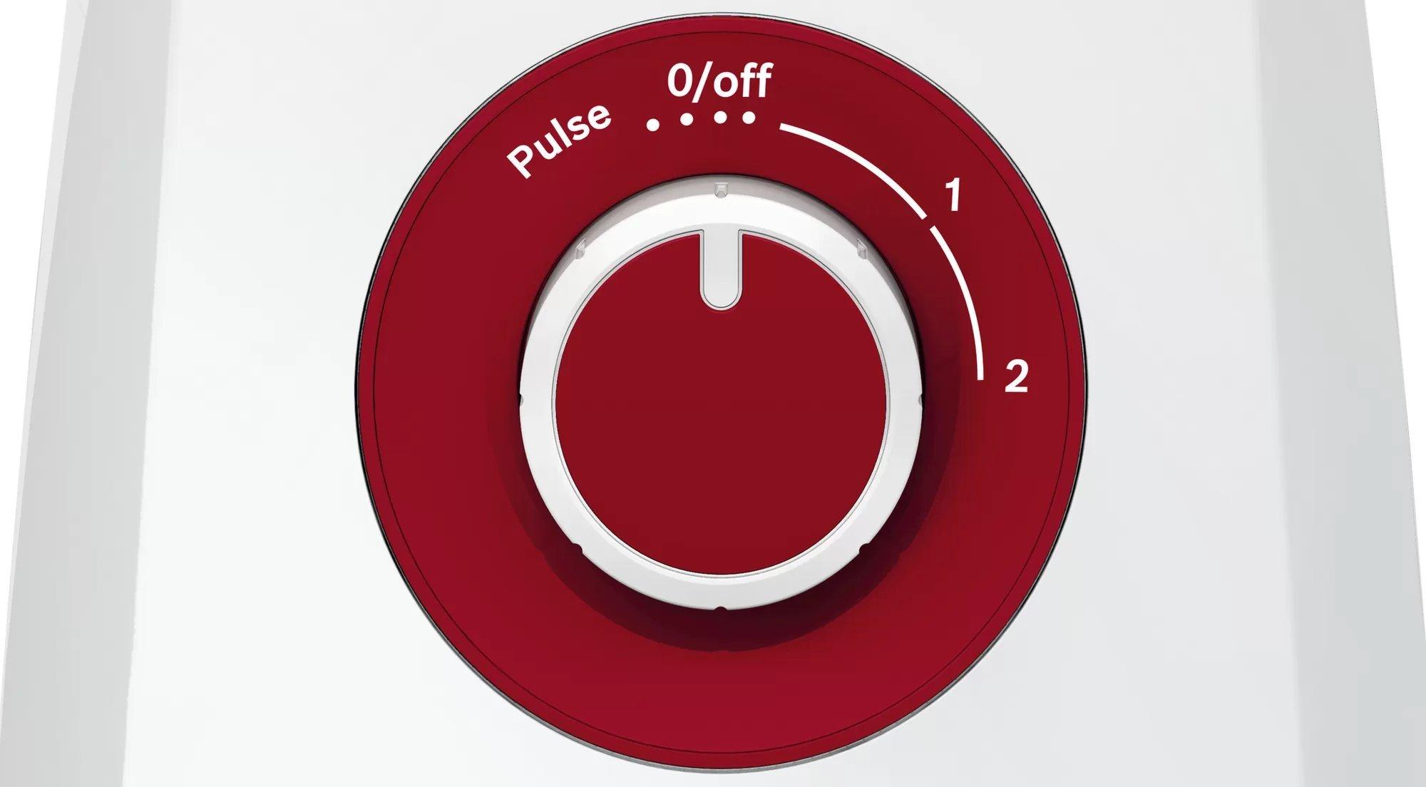 Bosch Liquidiser & Blender, 450 W, 1.5L, MMB12P4RGB - White/Red