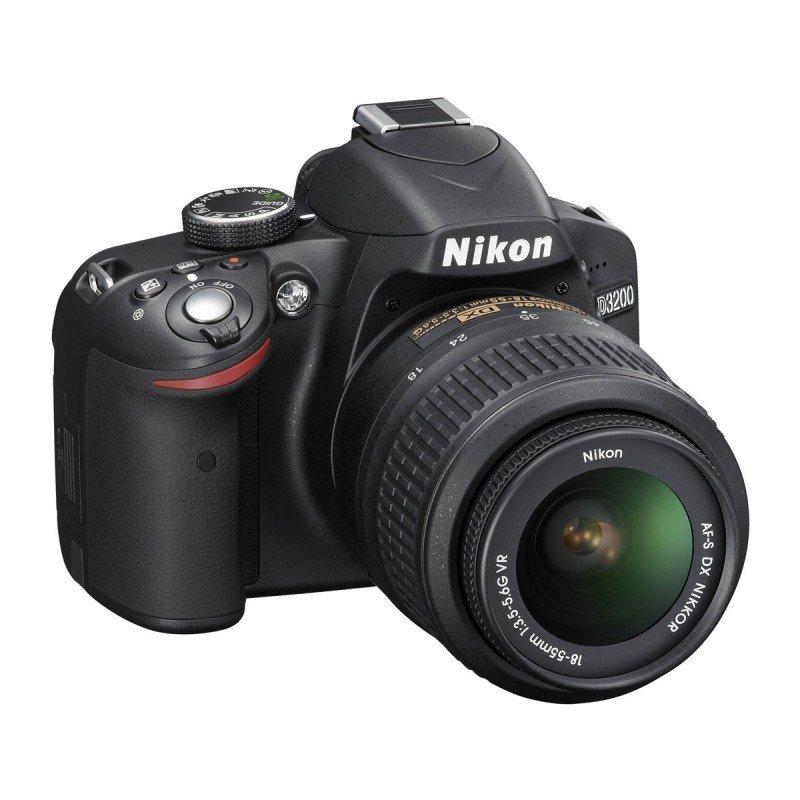 Nikon D3200 18-55mm Lens + Sandisk 4GB Class 4 Memory Card + Riva Case + Bower Flexible Camera Tripod