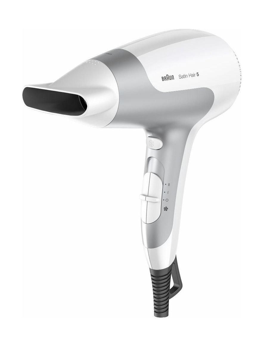 مجفف الشعر ساتين هير ٥ بقوة ٢٥٠٠ واط من براون - أبيض/ رمادي - HD585