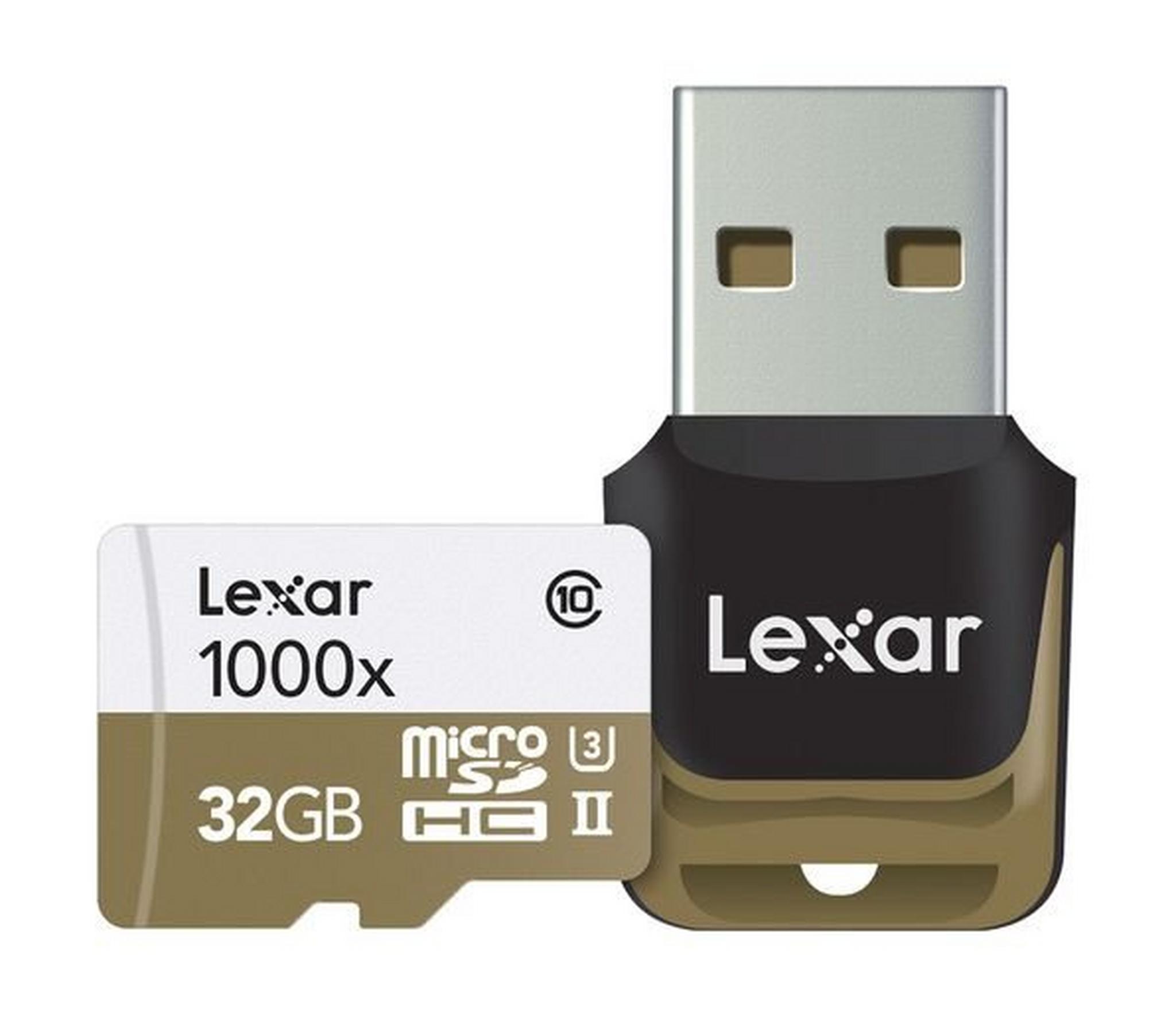 Lexar 32GB UHS-II 1000x MicroSDHC Class 10 Memory Card