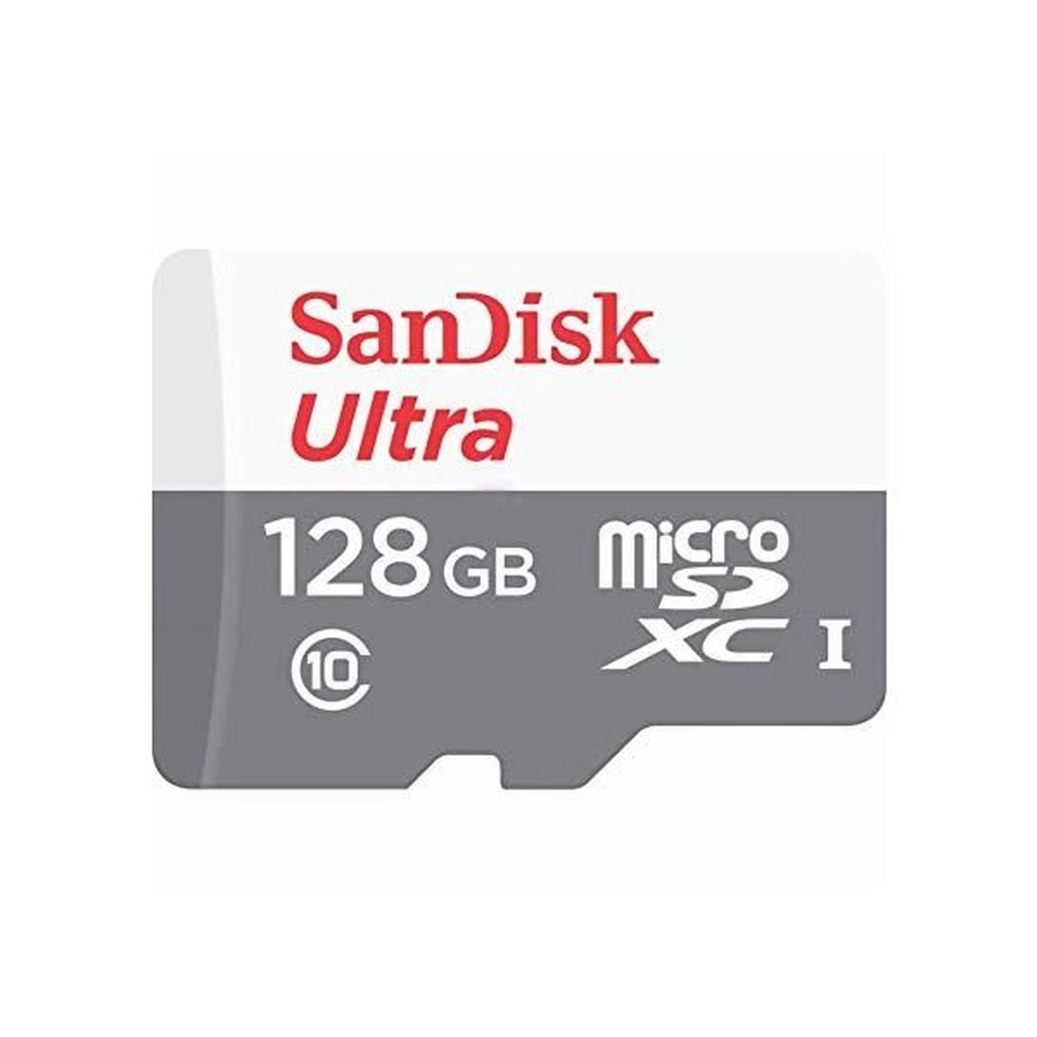 SanDisk Ultra Android UHS-I 128GB MicroSD 80Mb/s Class 10 Card - SDSQUNC-128G-GN6MA