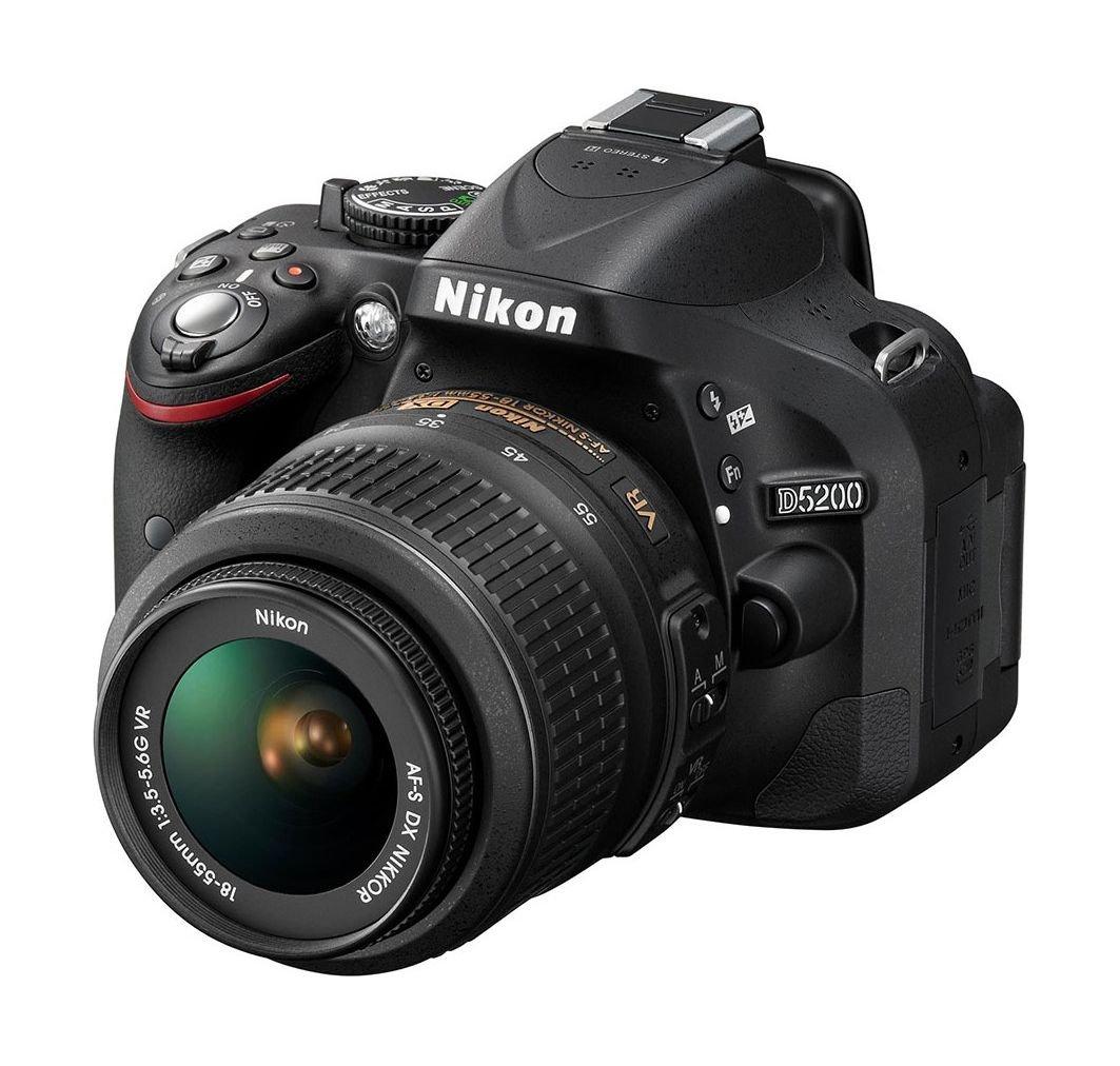 Nikon D5200 1855mm Zoom Lens DSLR Camera + 32 GB Micro SD Card + SLR