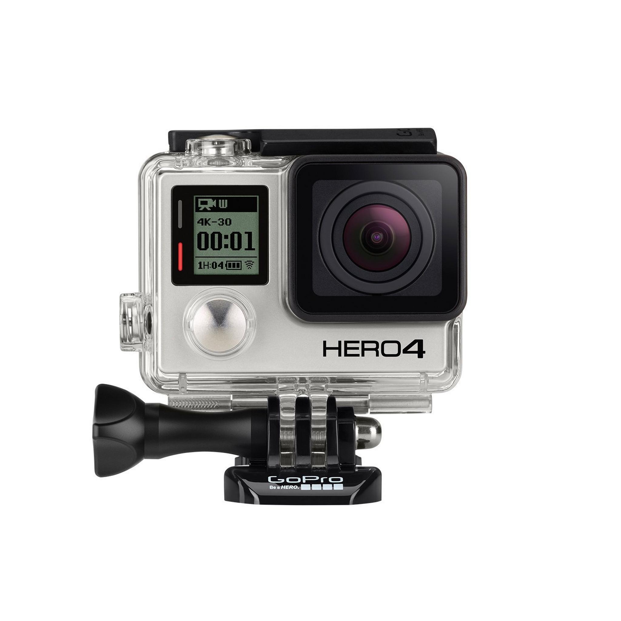 GoPro Hero 4 Black Edition + 32 GB Micro SD Card + Xtreme Action Series Handgrip + Aluminum Thumb Knob Kit + Xtreme Action Series Case