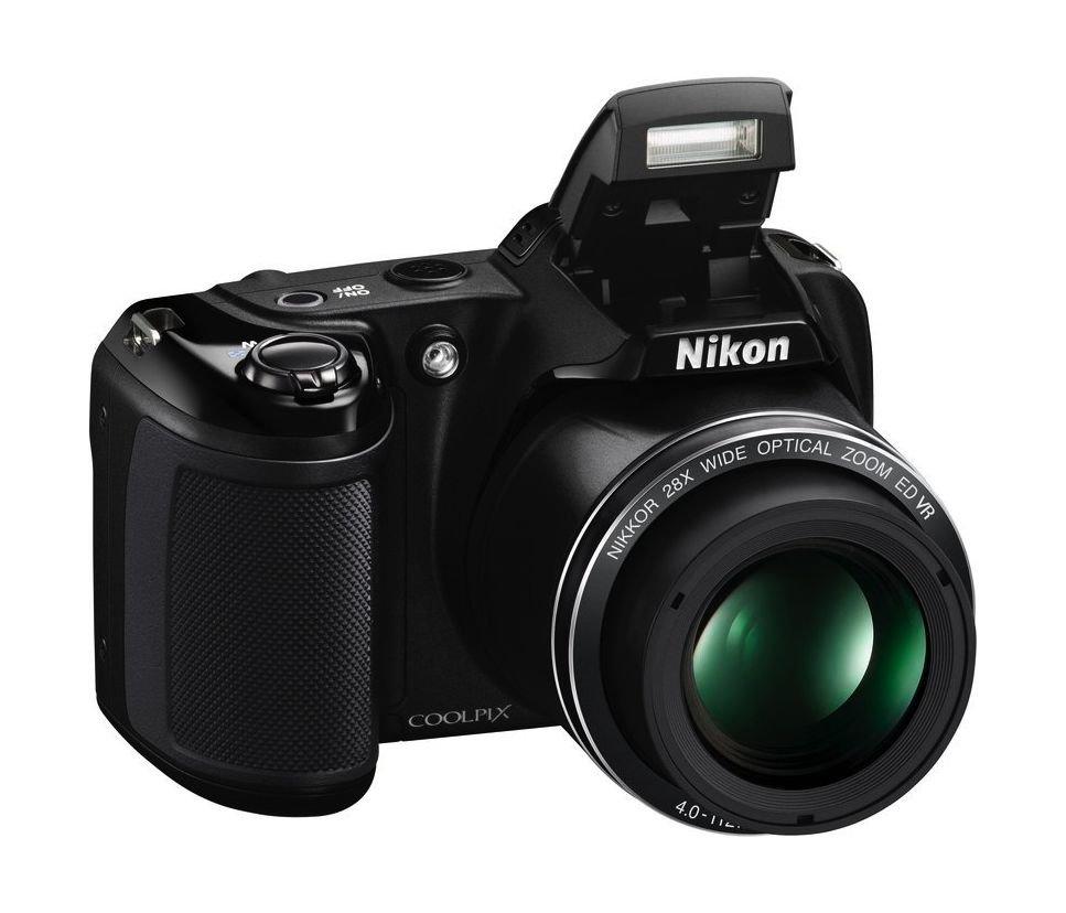 Nikon CoolPix L340 20MP Digital Camera + 16 GB MIcro SD Card + Tripod