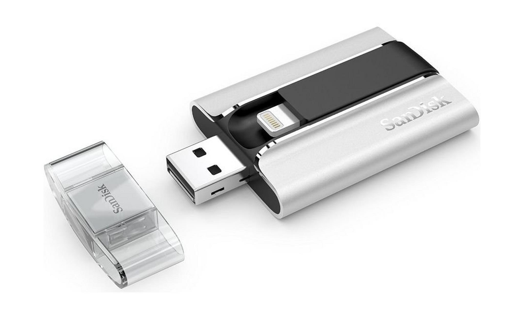 SanDisk SDIX-032G-G57 iXpand 32GB USB Flash Drive and Lightening Cable for iPhone, iPods and iPad