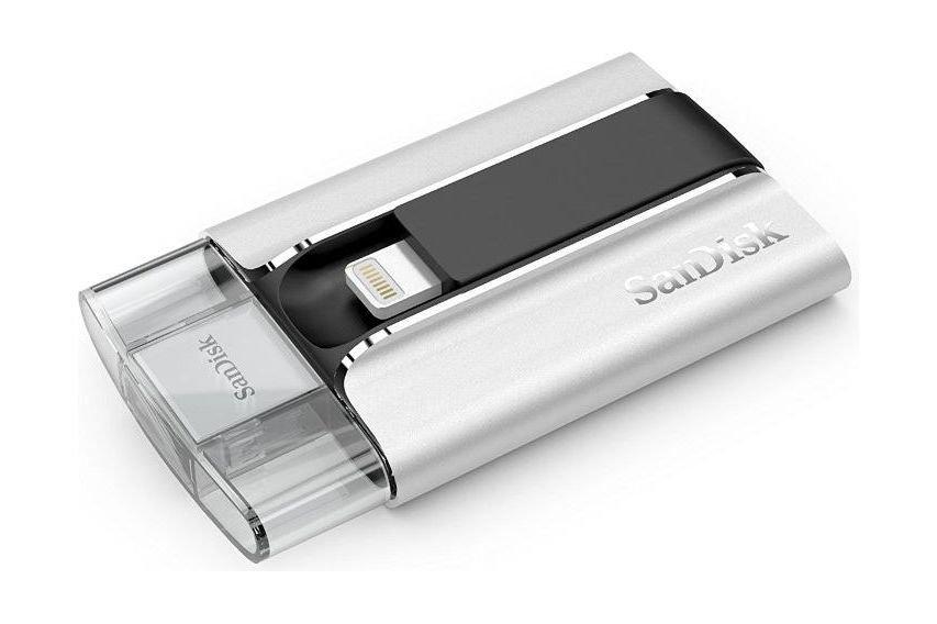 SanDisk SDIX-032G-G57 iXpand 32GB USB Flash Drive and Lightening Cable for iPhone, iPods and iPad