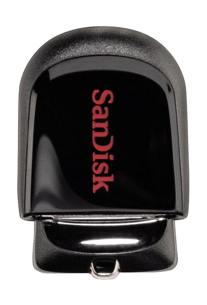 SanDisk Cruzer Fit 64GB USB 2.0 Flash Drive - Black/Red