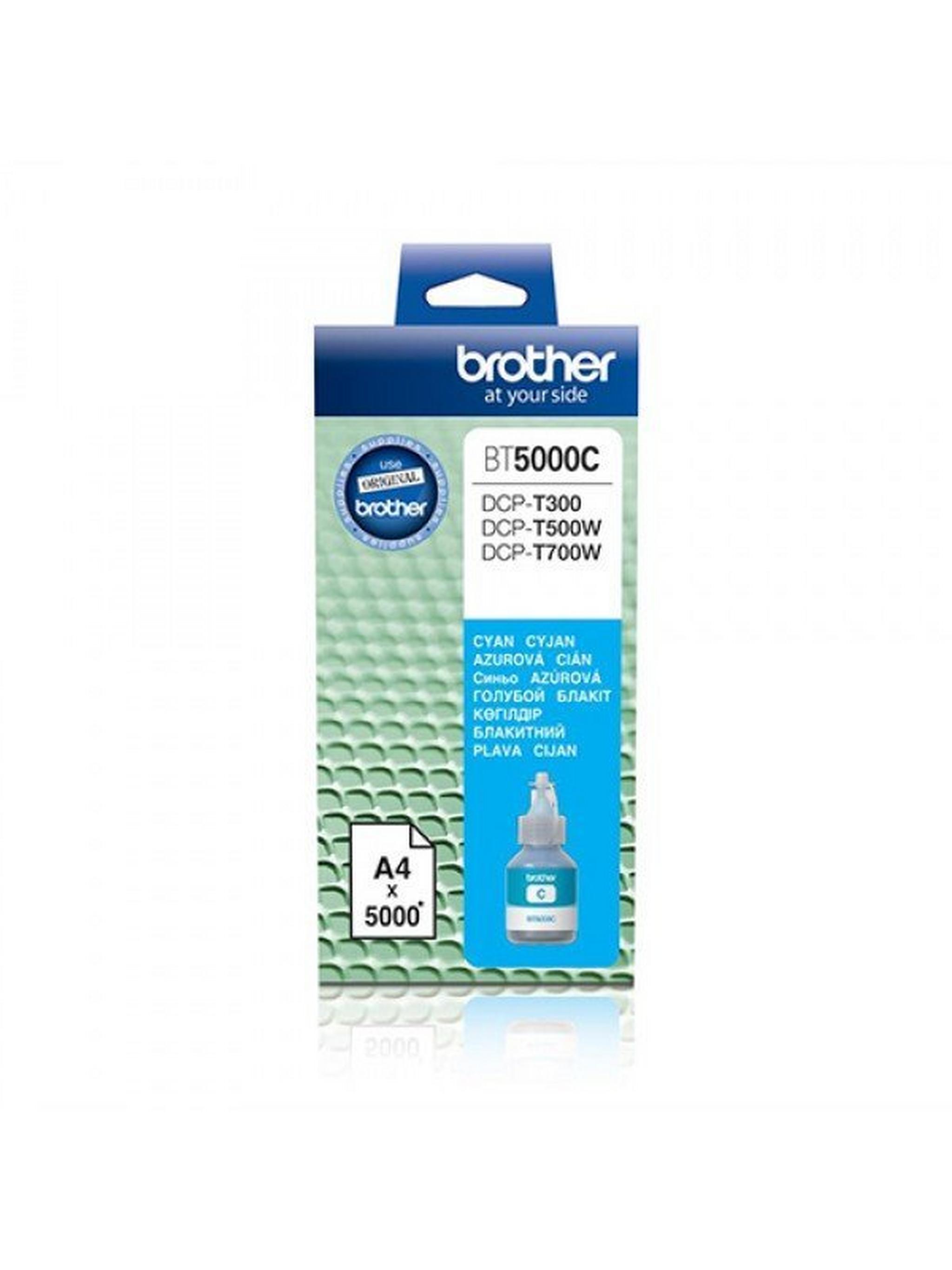 BROTHER Ink BT5000C for Inkjet Printing 5000 Page Yield - Cyan (Single Colour Pack)