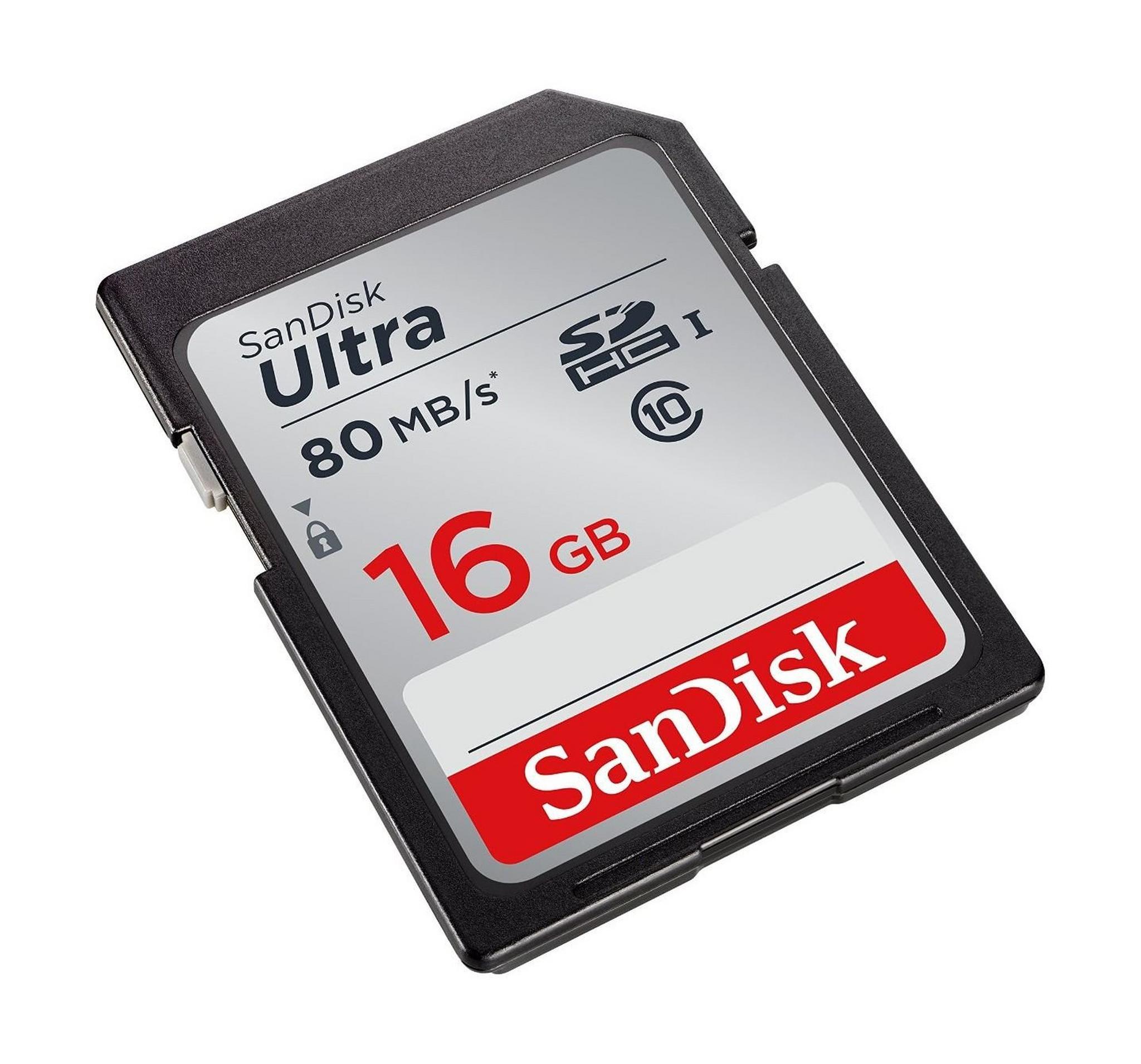 SanDisk 16GB Ultra UHS-I SDHC Class 10 Memory Card - SDSDUNC-016G