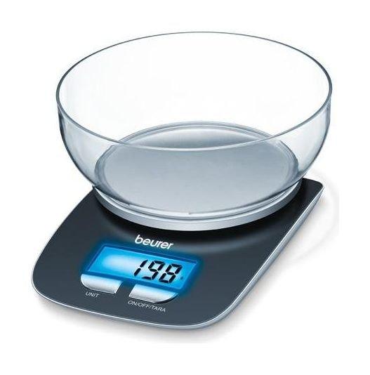 Beurer KS25 Kitchen Scale with Bowl and Illuminated Display