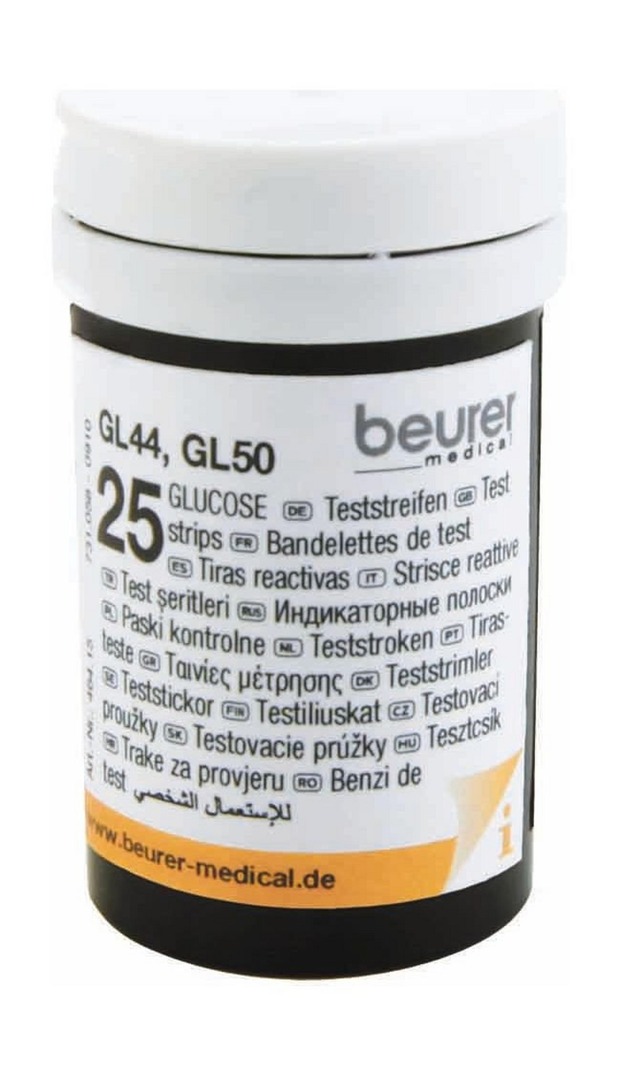 Beurer GL 50 Glucose Monitor Test Strips - 50 Pieces