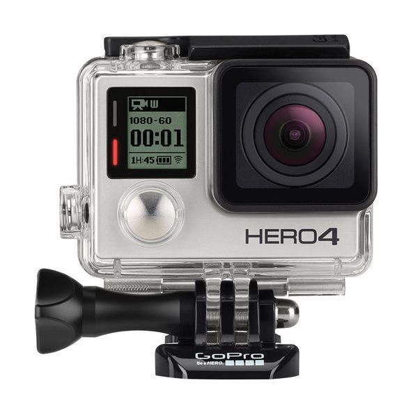 GoPro Hero 4 Silver Edition + Bower Xtreme Selfie Stick + Patriot micro SD card 32 GB + Bower Xtreme Action Series Case + Bower Camera Battery
