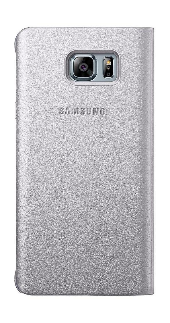 Samsung S-View Protective Flip Cover for Galaxy Note 5 - Silver