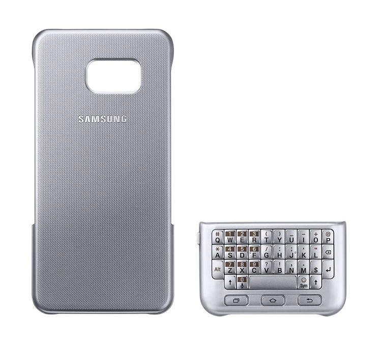 Samsung Protective Keyboard Cover Arabic For Galaxy S6 Edge Plus - Silver