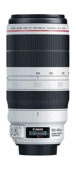 عدسة تركيز إلكتروني ١٠٠ - ٤٠٠ ملم، وفتحة عدسة مقاس ٤.٥ - ٥.٦ مع نظام استقرار الصورة II يو إس إم