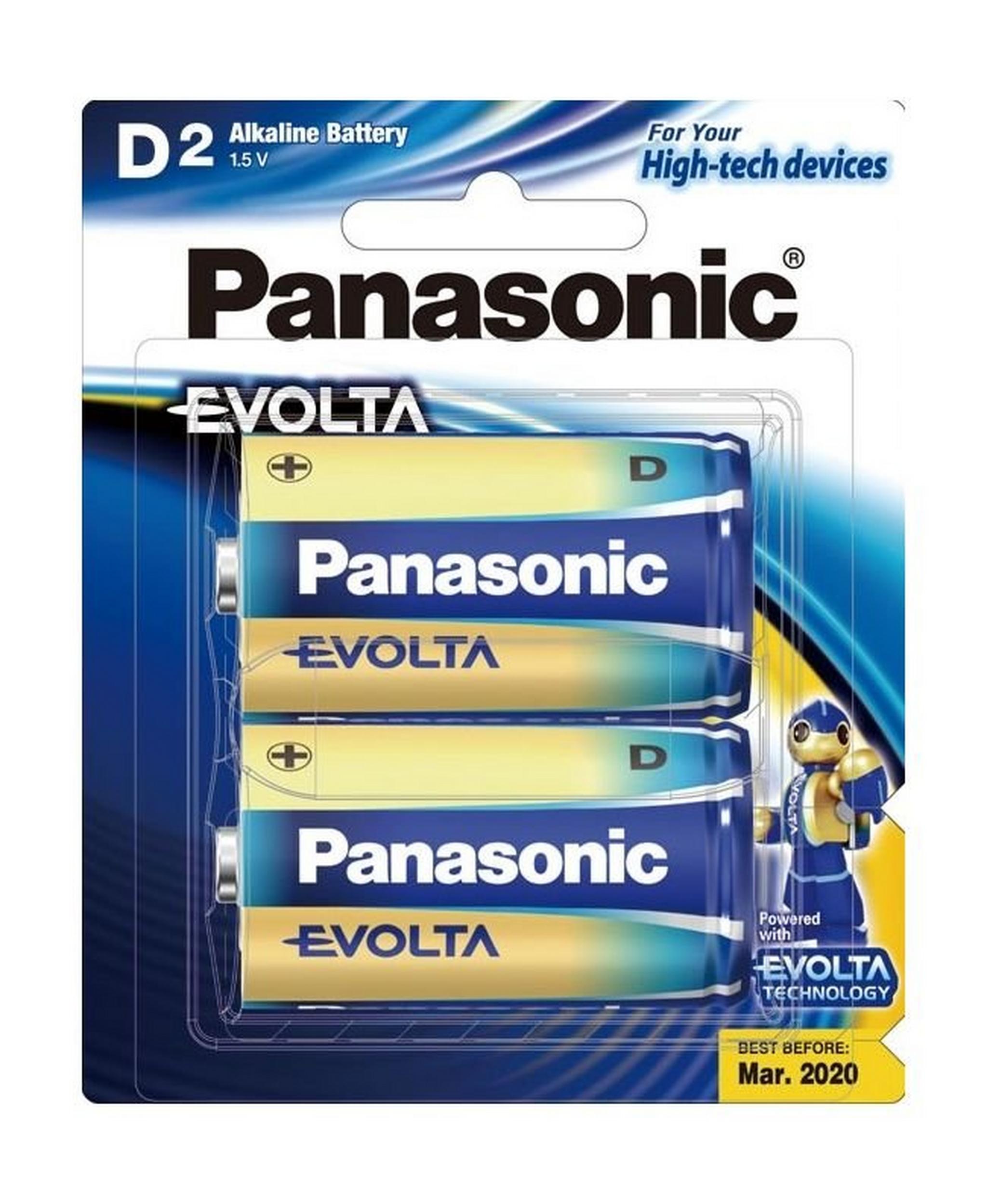 Panasonic Evolta D 2PK Battery (LR20EG/2B)