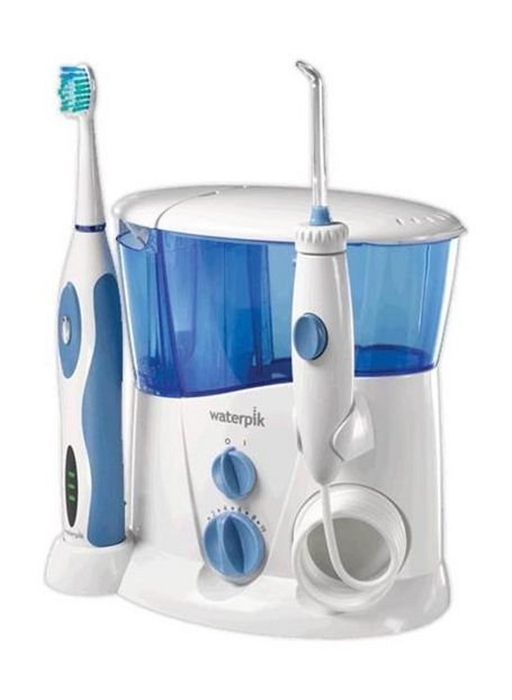 جهاز تنظيف الأسنان وإزالة الترسبات بالماء مع فرشاة أسنان من ووتربيك – أزرق - (WP-900E2)