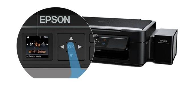 Epson L455 3-in-1 Colour Ink Tank System Wireless Printer - Black