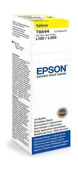 عبوة حبر إنتاجية ٦٥٠٠ ورقة من إبسون - أصفر (٧٠ مل) - T6644