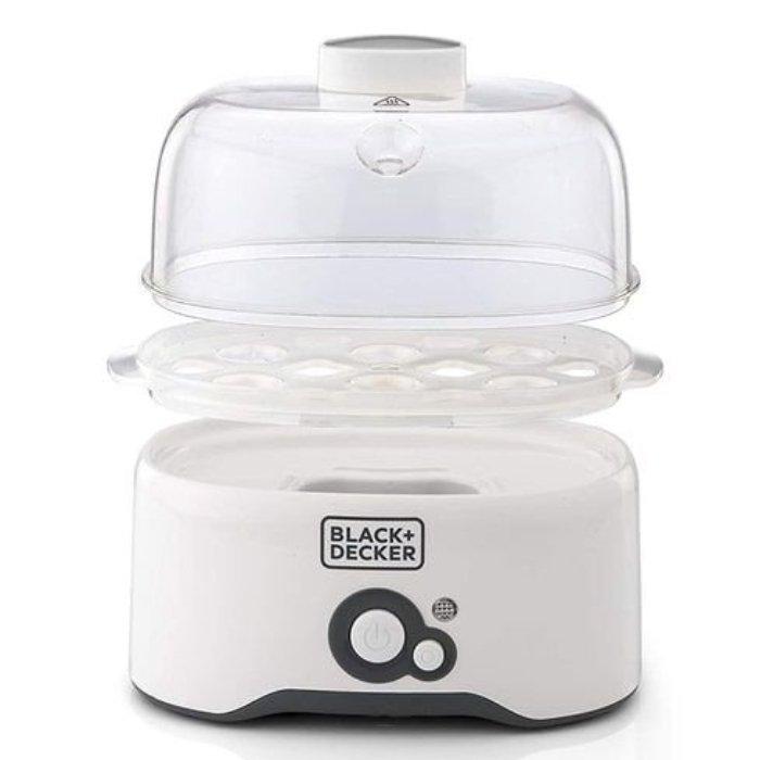 جهاز سلق البيض بقوة ٢٨٠ واط من بلاك آند ديكر – أبيض - (EG200-B5)