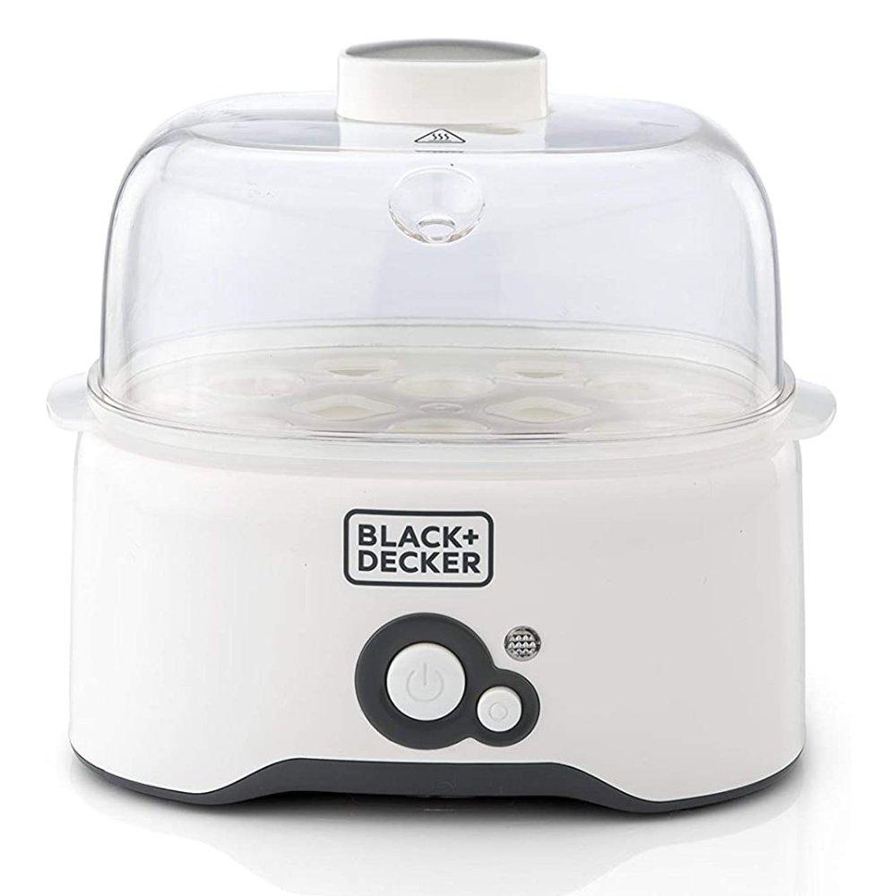 جهاز سلق البيض بقوة ٢٨٠ واط من بلاك آند ديكر – أبيض - (EG200-B5)