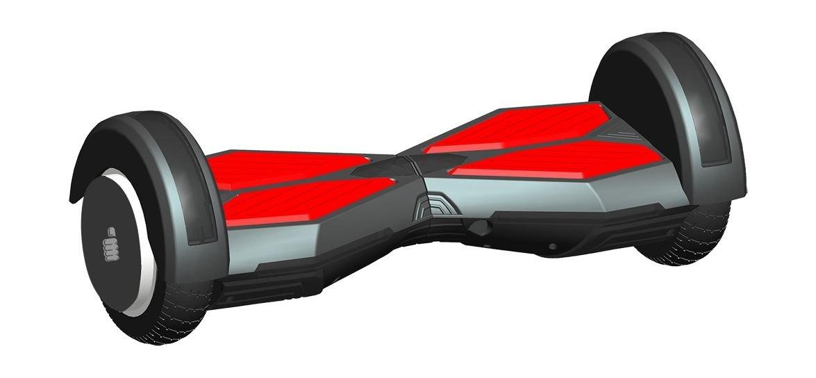 I-Cruise R8 Self Balancing Bluetooth/WaterProof Electrical Scooter - Black