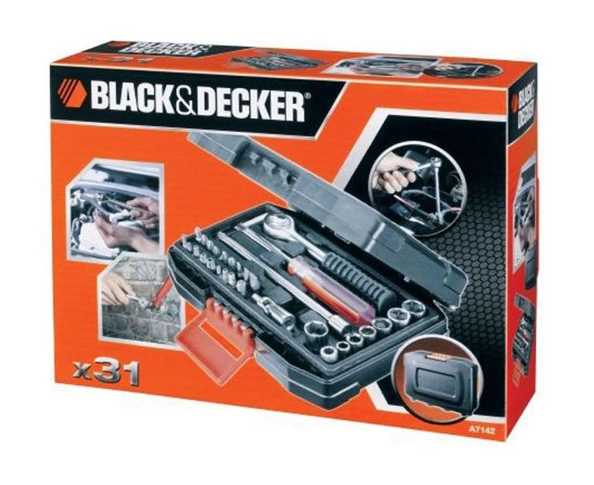 Black + Decker 31 Piece Car Maintenance Hand Tool Kit (A7142-XJ)