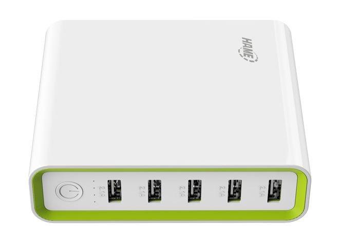 Hama H18 20000 mAh 5 USB Ports Portable Power Bank - White